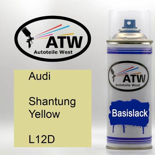 Audi, Shantung Yellow, L12D: 400ml Sprühdose, von ATW Autoteile West.